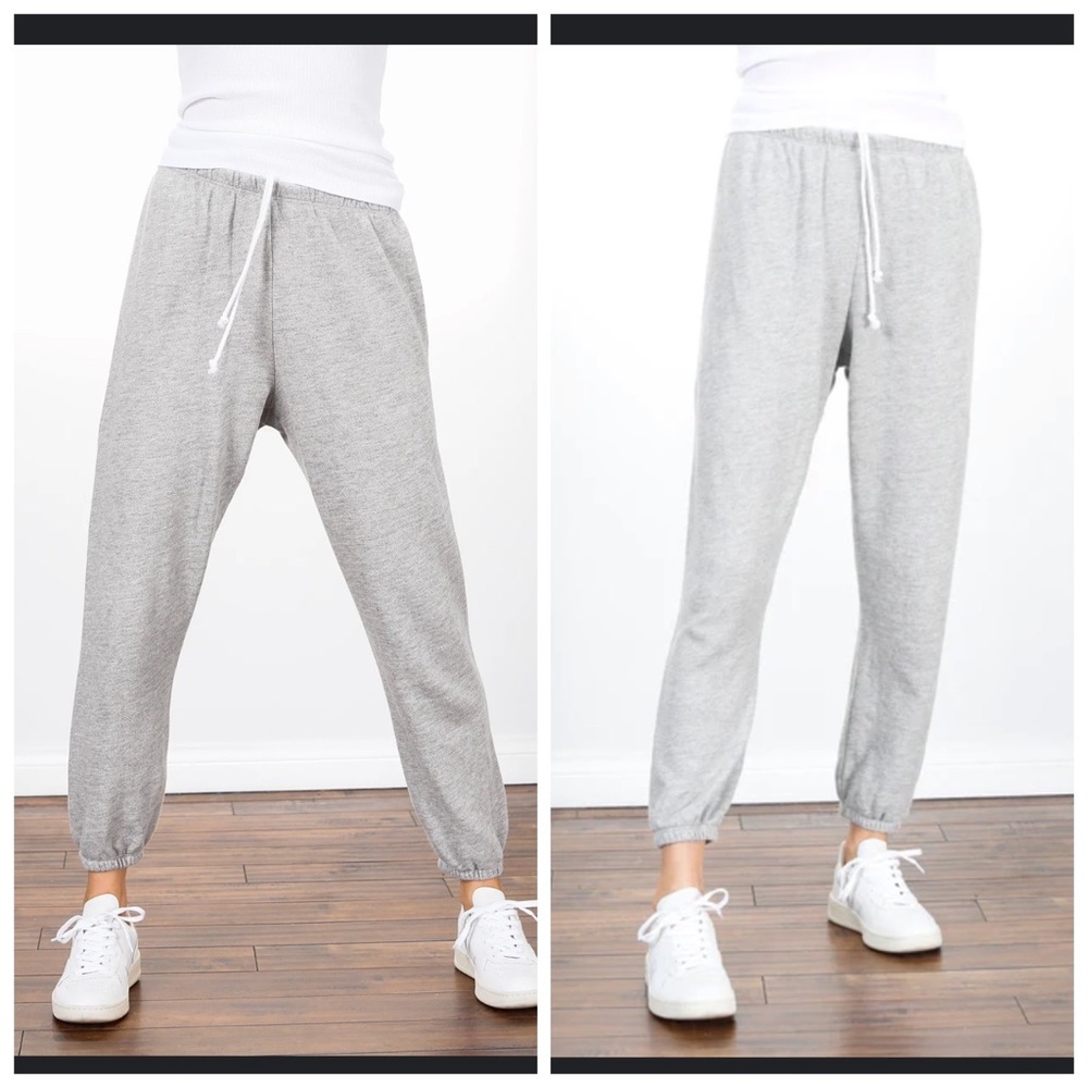 PERFECTWHITETEE johnny jogger in heather grey SIZE MEDIUM